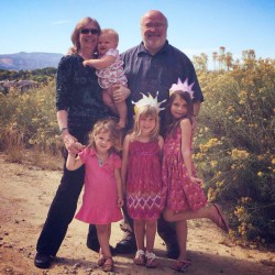 Bob with his wife Marcia and their 4 granddaughters