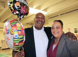 Robert & his wife Shannon celebrate his graduation from the Mission's New Life Program 