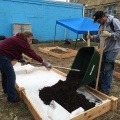 making the raised beds